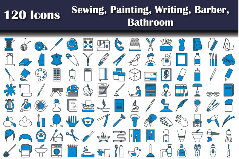 120-icons-of-sewing-painting-writing-barber-bathroom