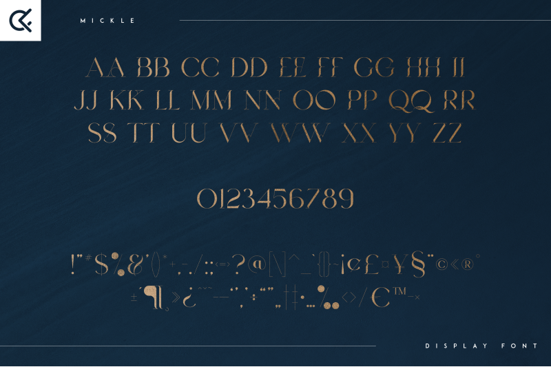 mickle-creative-display-font