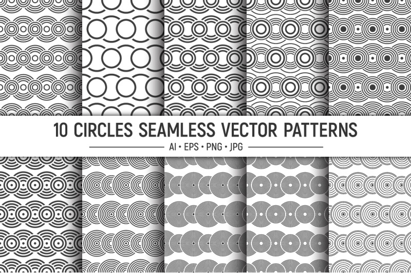 10-seamless-vector-overlapping-circles-patterns