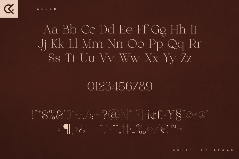 gleed-minimal-serif-typeface