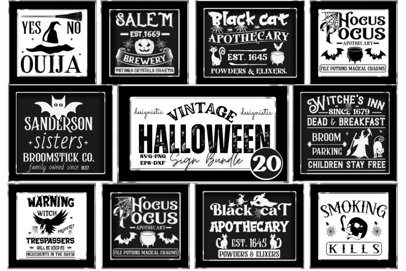 vintage-halloween-sign-bundle