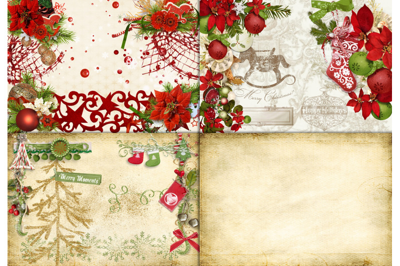 printable-christmas-berries-journal-kit-with-free-ephemera-jpeg-and-pdf-21-pages-a4-size