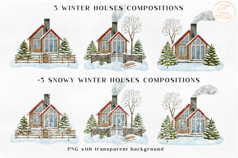 christmas-house-clipart-watercolor-winter-farmhouse-png