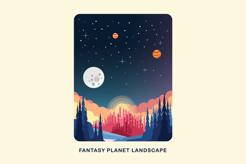 fantasy-planet-landscape-vector-illustration