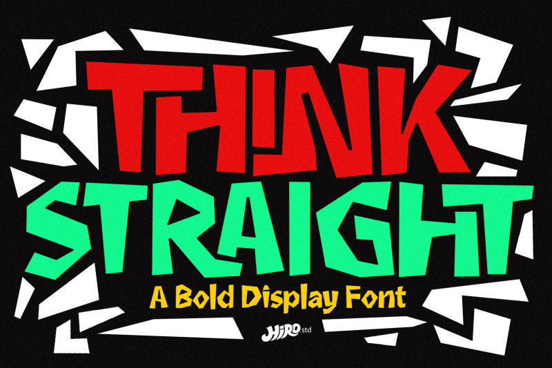 think-straight-display-font