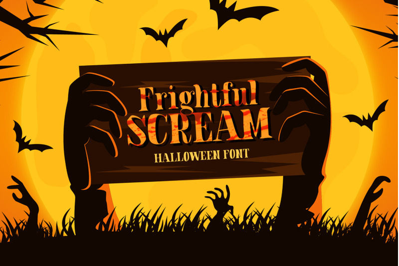frightful-scream-halloween-font
