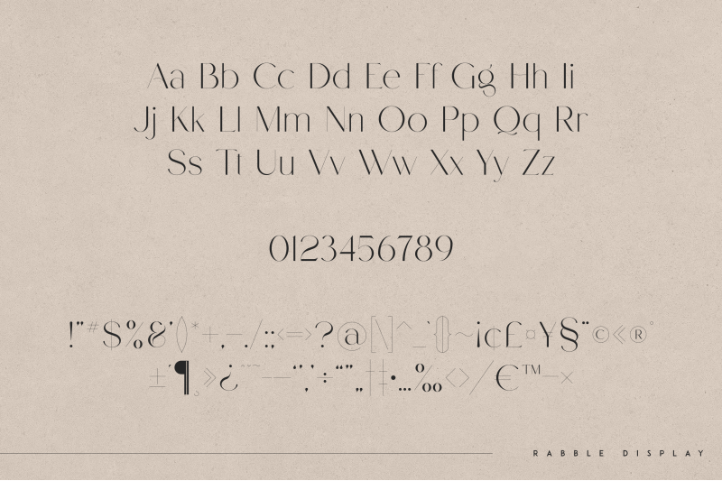 rabble-display-typeface