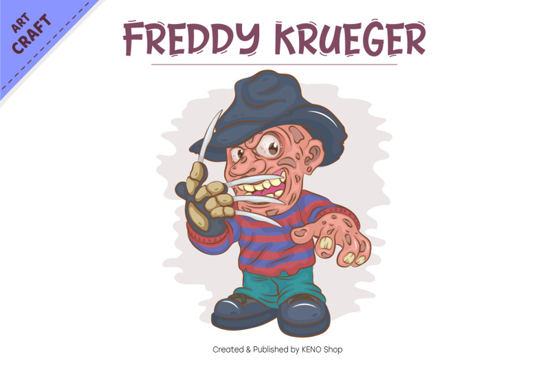 halloween-mascot-freddy-krueger-t-shirt