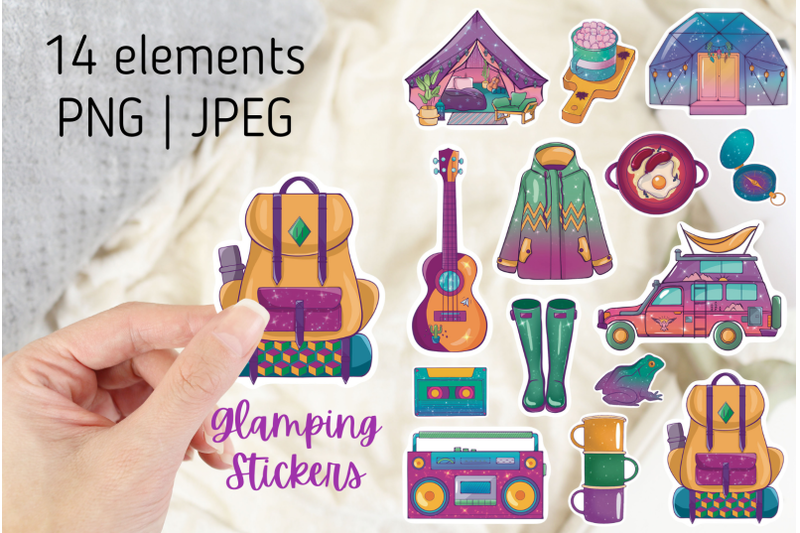 colorful-glamping-stickers-png
