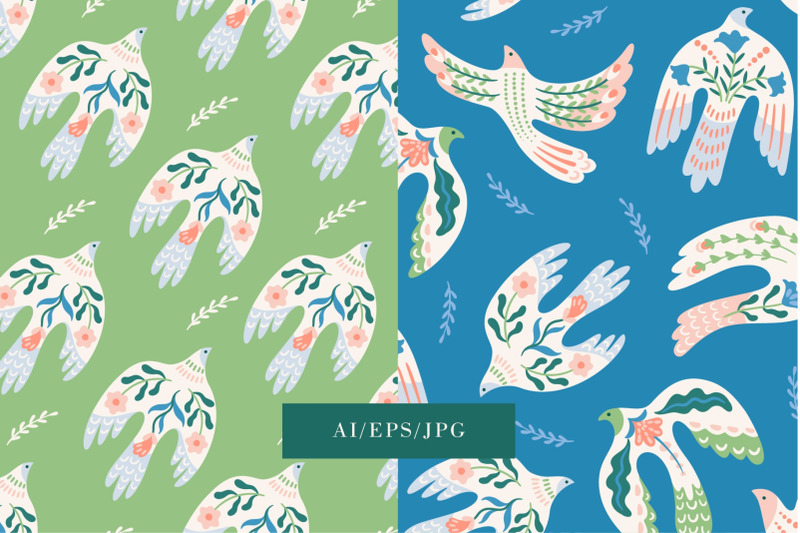 dove-of-peace-seamless-patterns