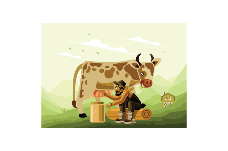 farmer-milking-a-dairy-cow