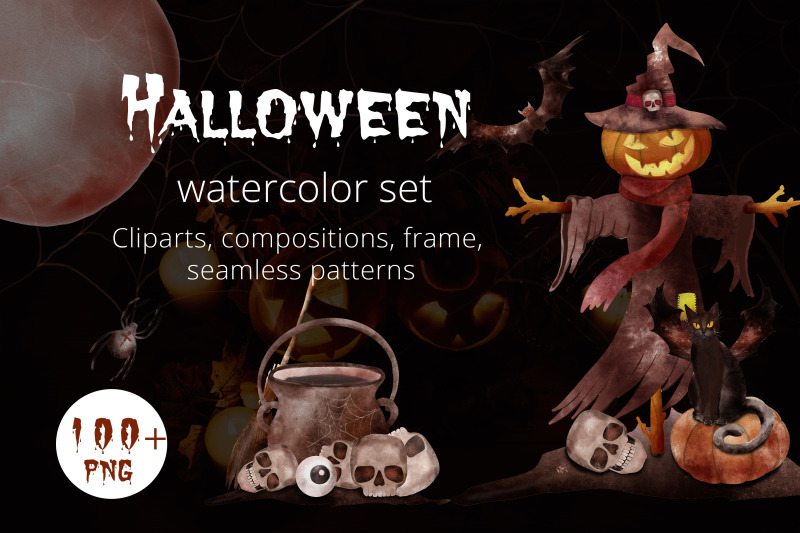 watercolor-set-for-halloween