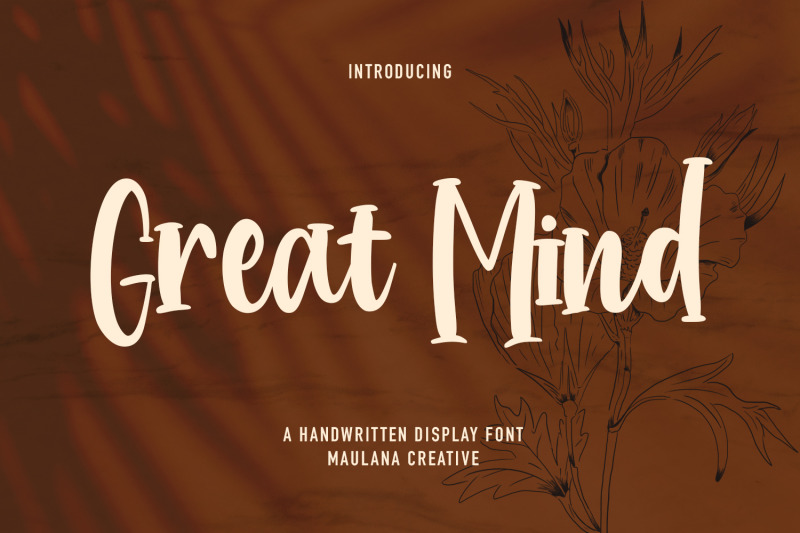 great-mind-handwritten-display-font