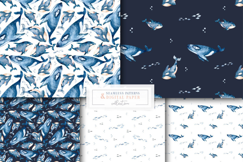 watercolor-whale-seamless-patterns-set-scrapbooking-digital-paper