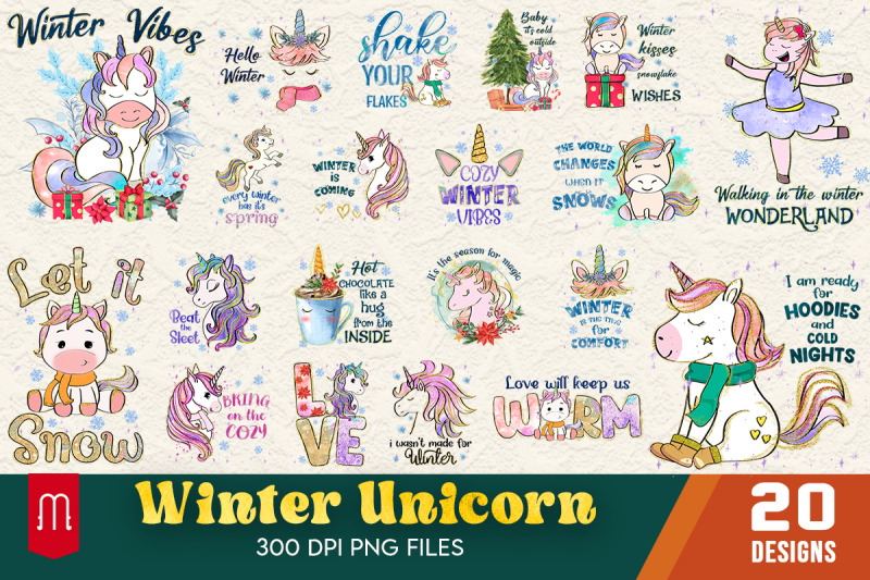 winter-unicorn-t-shirt-bundle