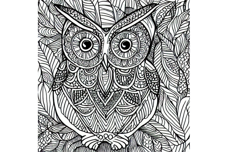 zentangle-owl-coloring-pages
