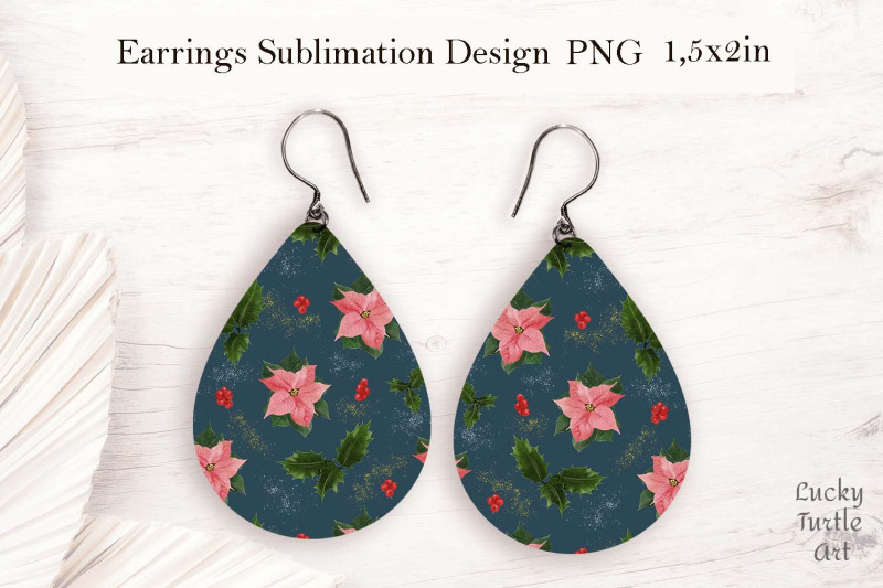 christmas-poinsettia-teardrop-earrings-sublimation-design