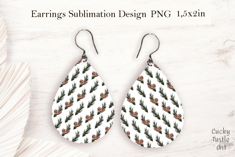 christmas-fir-branch-teardrop-earrings-sublimation-design