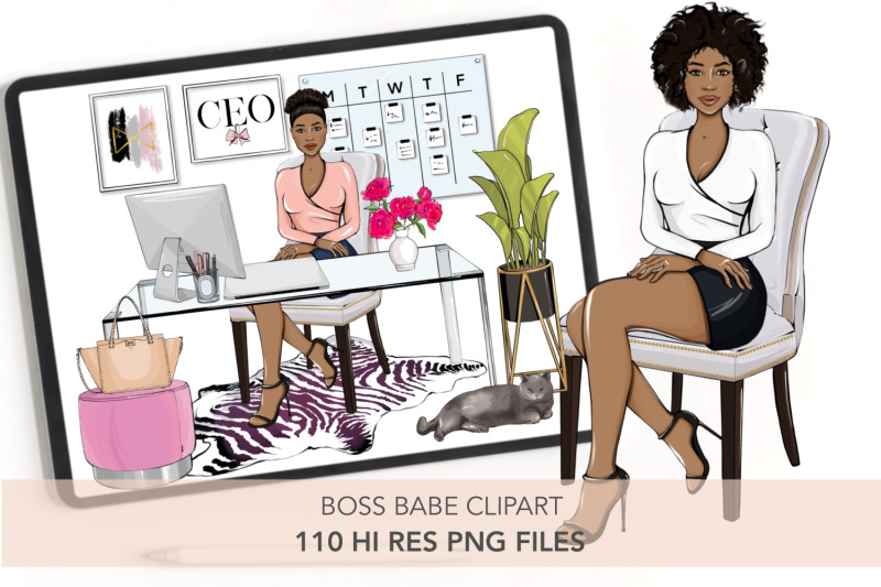 black-girl-clipart-african-american-clipart-office