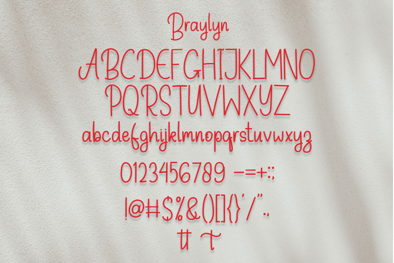 braylyn-script-font