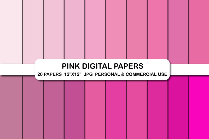 pink-shades-digital-papers-background-pink-fuchsia-papers