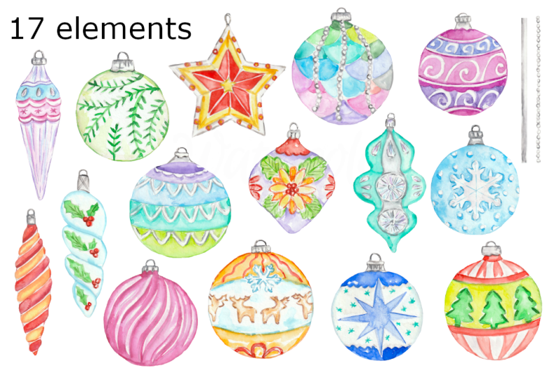 christmas-ornaments-watercolor-clipart