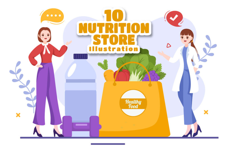 10-nutrition-store-flat-illustration