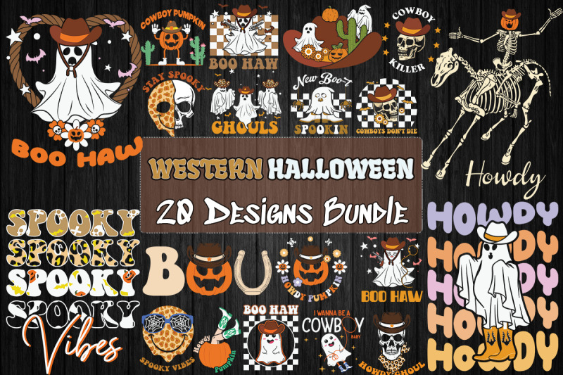 western-halloween-bundle-svg-20-designs