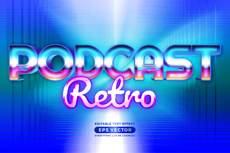 podcast-retro-editable-text-effect-retro-style-with-vibrant-theme-conc