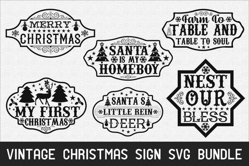 vintage-christmas-sign-svg-bundle