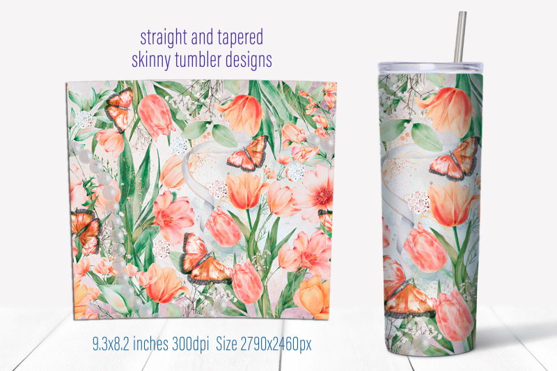 floral-garden-tumbler-sublimation-png-spring-tumbler-design