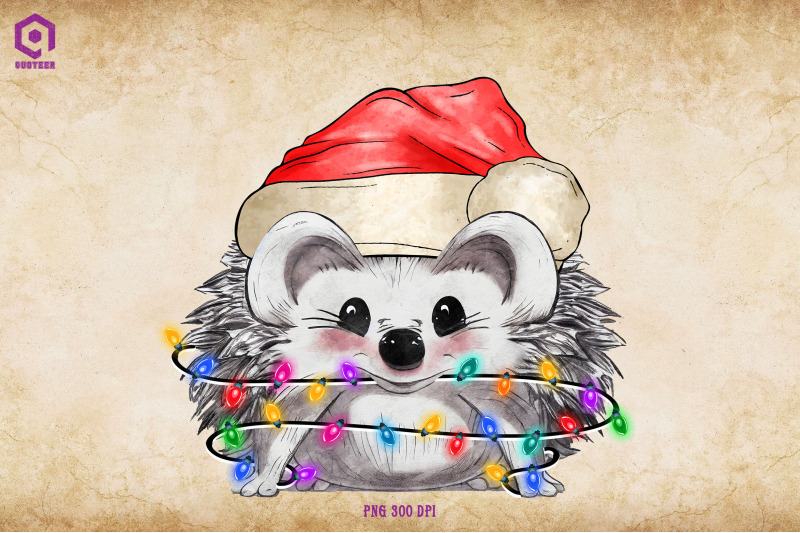 hedgehog-christmas-tree-lights