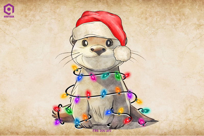 otter-christmas-tree-lights