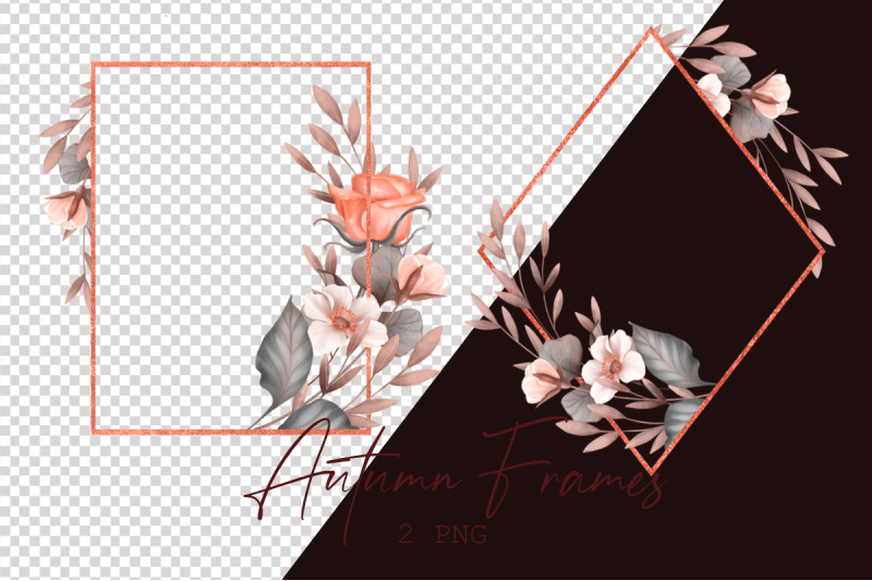 autumn-floral-frames-png