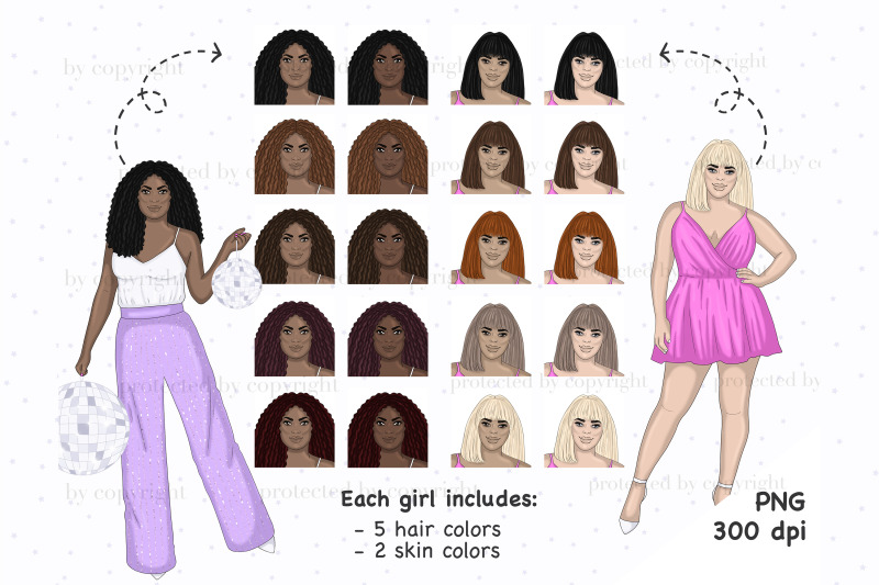 new-year-girls-cliparts