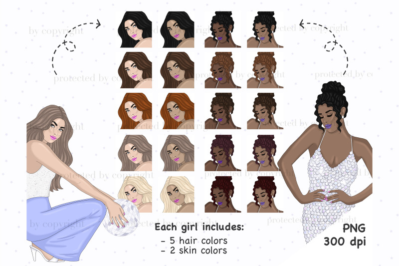 new-year-girls-cliparts