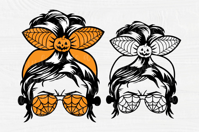halloween-messy-bun-svg-halloween-mom-svg-momster-svg-messy-bun-hair-cut-files-cricut-silhouette