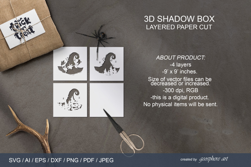 halloween-witch-hat-3d-layered-papercut-svg-shadow-box