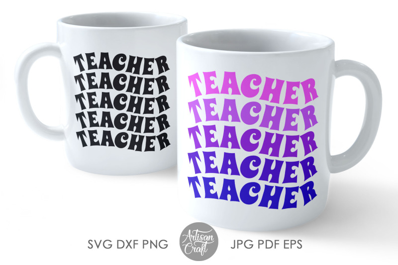 retro-teacher-svg-vintage-teacher-svg-wavy-letters