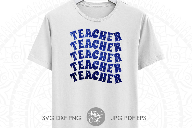 retro-teacher-svg-vintage-teacher-svg-wavy-letters