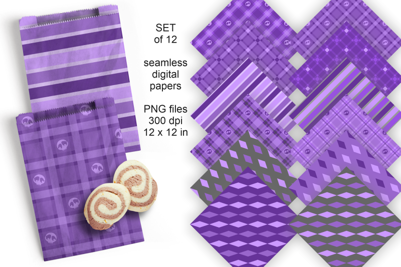 seamless-halloween-digital-papers-in-purple