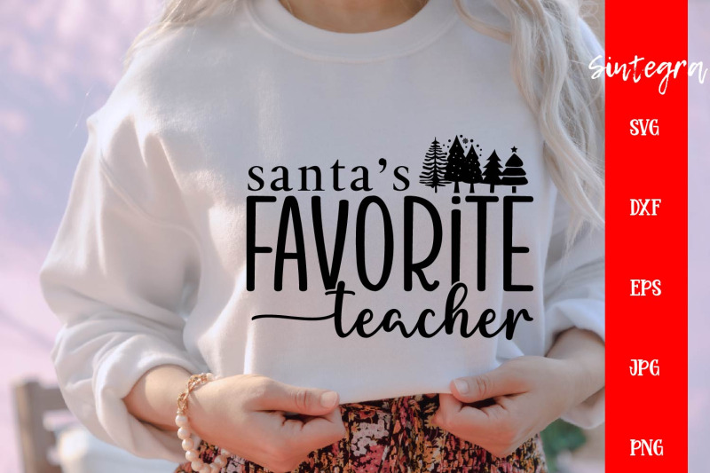 santa-039-s-favorite-teacher-svg