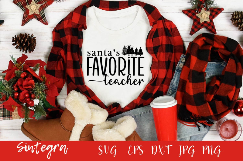 santa-039-s-favorite-teacher-svg