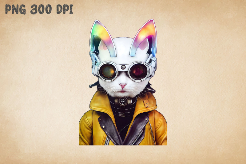 white-cat-cyberpunk-art-2