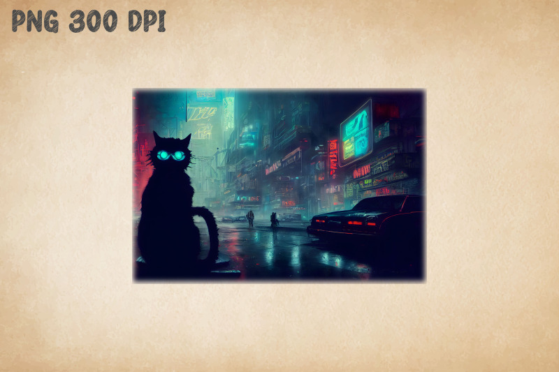 stray-cat-lost-in-cyberpunk-city