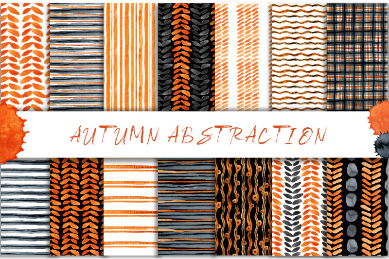 abstract-digital-paper-seamless-patterns-autumn-set