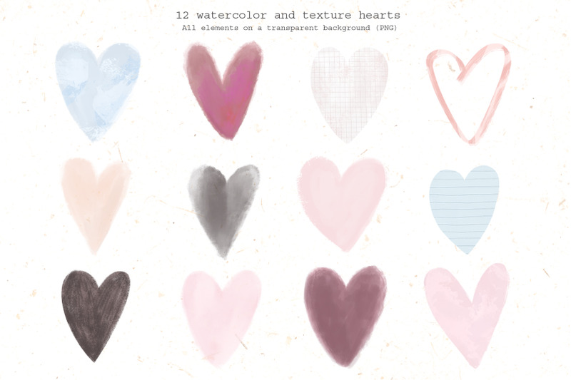 valentines-day-clipart-watercolor-hearts