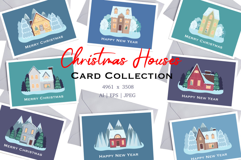 christmas-houses-card-collection