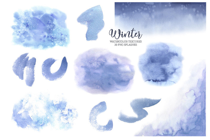 watercolor-blue-winter-textures-clipart