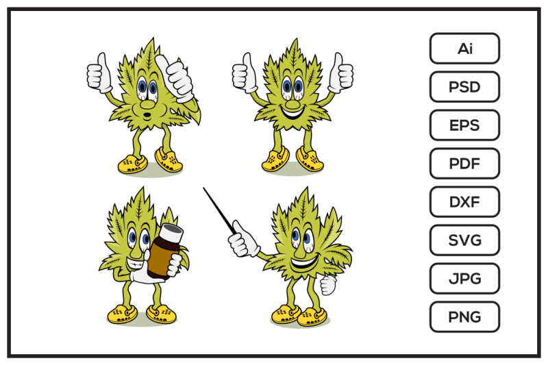set-of-cannabis-cartoon-character-design-illustration